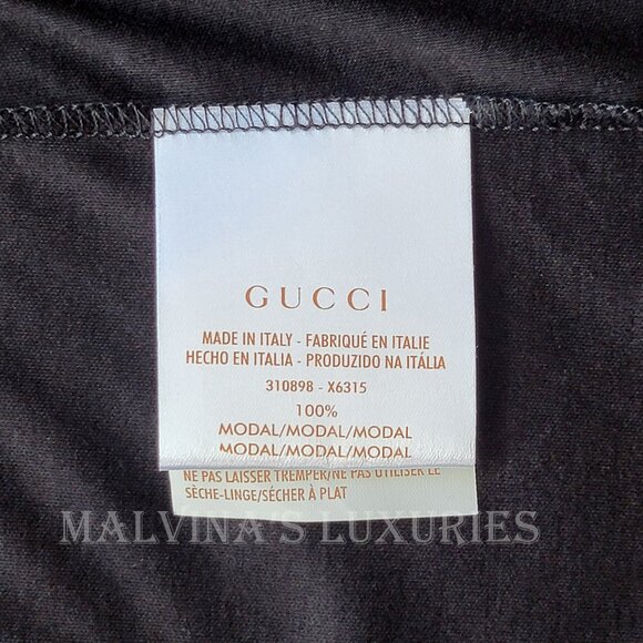 GUCCI TOP RACERBACK TANK LOGO TRADEMARK AND WEB DETAIL MODAL XL EXTRA LARGE - Picture 10 of 11